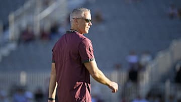 Sep 21, 2024; Tallahassee, Florida, USA; Florida State Seminoles head coach Mike Norvell before a game against the California Golden Bears at Doak S. Campbell Stadium. Mandatory Credit: Melina Myers-Imagn Images