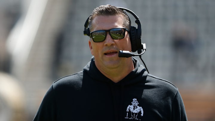 Purdue Boilermakers offensive coordinator Josh Henson Purdue Boilermakers offensive coordinator Josh Henson