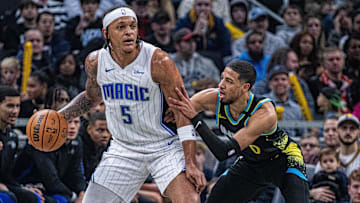 The Orlando Magic battle the Indiana Pacers as two of the up-and-coming teams in the Eastern Conference try to establish themselves early in the season.