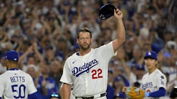 Los Angeles Dodgers starting pitcher Clayton Kershaw (22) 