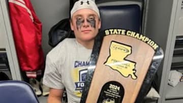Catholic New Iberia linebacker J.D. Hidalgo helped his team win a state title by recording 153 tackles, four sacks, six forced fumbles, five pass breakups, an interception and a two blocked punts.