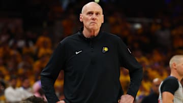 Indiana Pacers head coach Rick Carlisle during a playoff game against the New York Knicks.