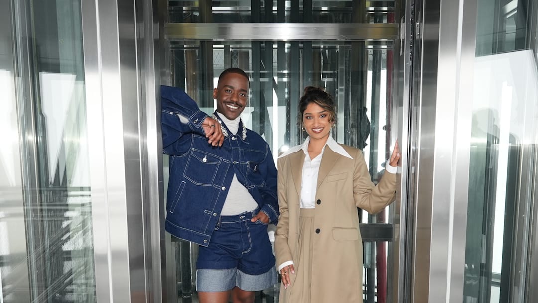 Ncuti Gatwa and Varada Sethu Visit the Empire State Building Ahead of the Season Two Premiere of