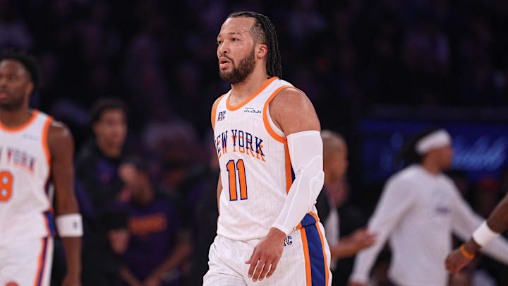 New York Knicks guard Jalen Brunson on Apr 6, 2025.