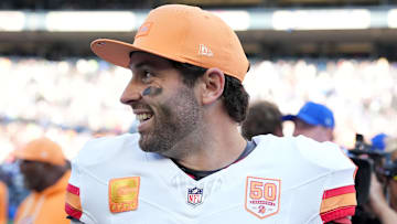 Tampa Bay Buccaneers QB Baker Mayfield joked about an infamous video from his college days at Oklahoma while making an appearance on the ManningCast.