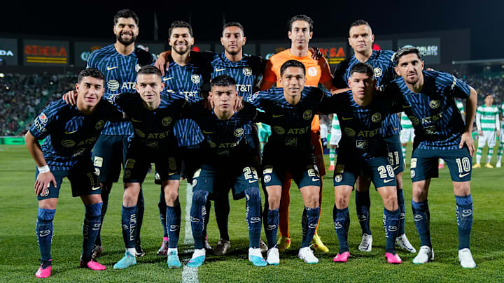 El once titular del América contra Santos Laguna en la Jornada 5. El once titular del América contra Santos Laguna en la Jornada 5.