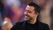 Xavi on the touchline