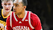 Indiana Hoosiers forward Bryson Tucker (8), a Maryland native, has transferred to Washington University where he will have three years of eligibility remaining.