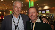 Berti Vogts (rechts) mit Weltmeisterkollege und Gladbach- Vizepräsident Rainer Bonhof