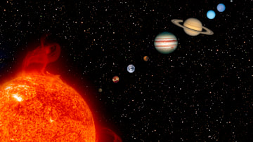 The solar system.