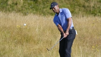 Tiger Woods will play alongside Patrick Cantlay and Xander Schauffele in the opening round of the British Open.