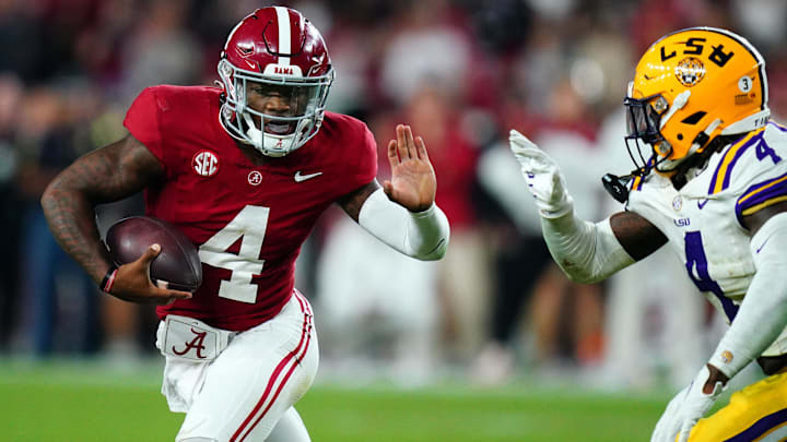 Alabama Crimson Tide quarterback Jalen Milroe (4)