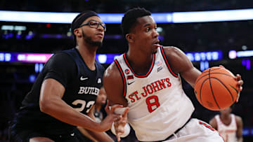 Butler v St. John's; St. John's basketball center Vince Iwuchukwu 