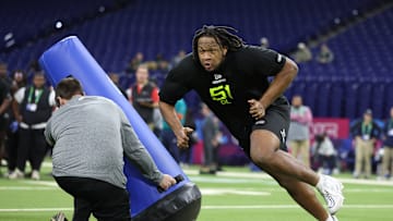 Jared Ivey at the 2025 NFL Scouting Combine