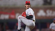 Jul 15, 2025; Cumberland, Georgia, USA; American League pitcher Joe Ryan (41) of the Minnesota Twins pitches in the fourth inning during the 2025 MLB All Star Game at Truist Park. Mandatory Credit: Brett Davis-Imagn Images