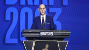 Adam Silver durante el Draft de la NBA en 2023 