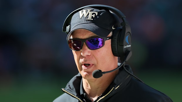 Wake Forest coach Dave Clawson during a game.