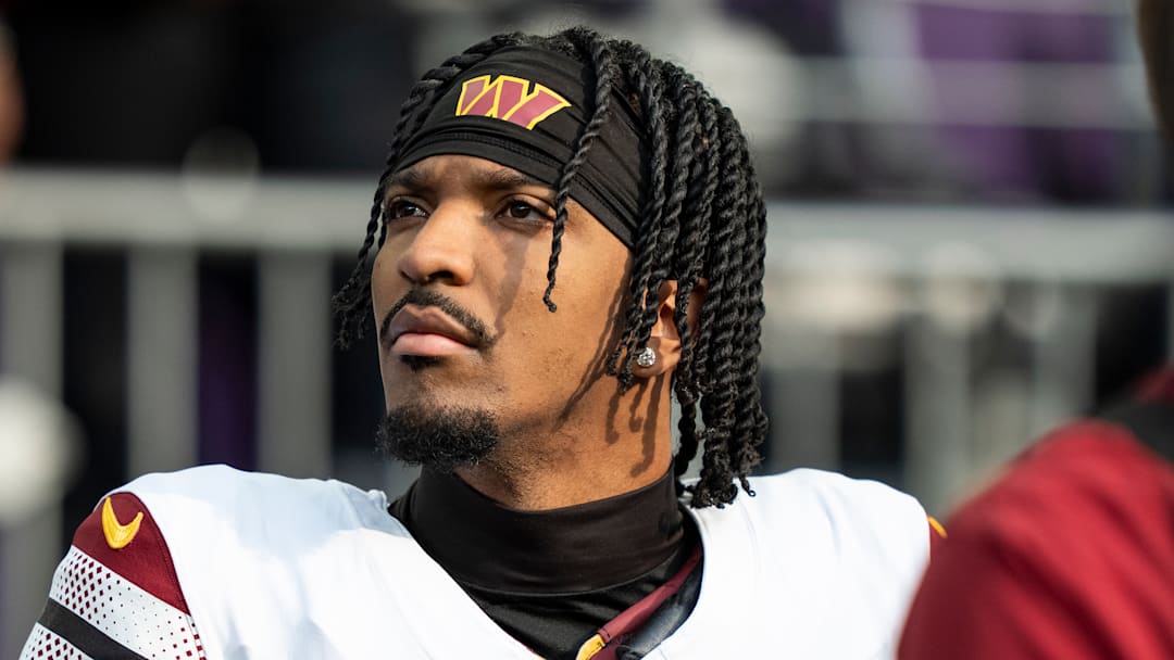 Washington Commanders quarterback Jayden Daniels