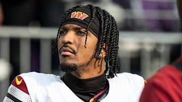 Washington Commanders quarterback Jayden Daniels