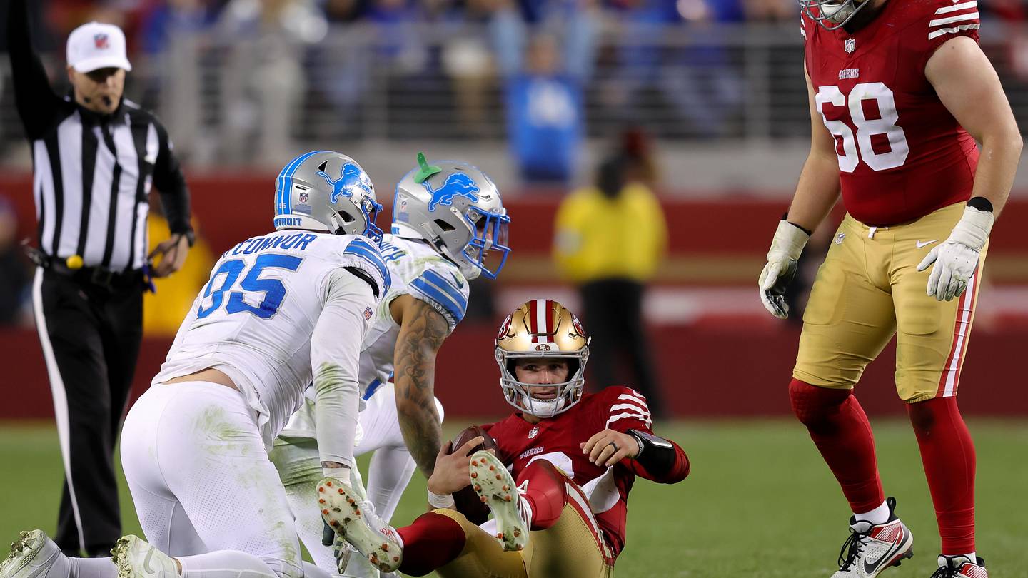 サンフランシスコ 49ers 34、デトロイト ライオンズ 40: 成績