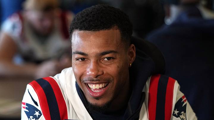 New England Patriots cornerback Marcus Jones