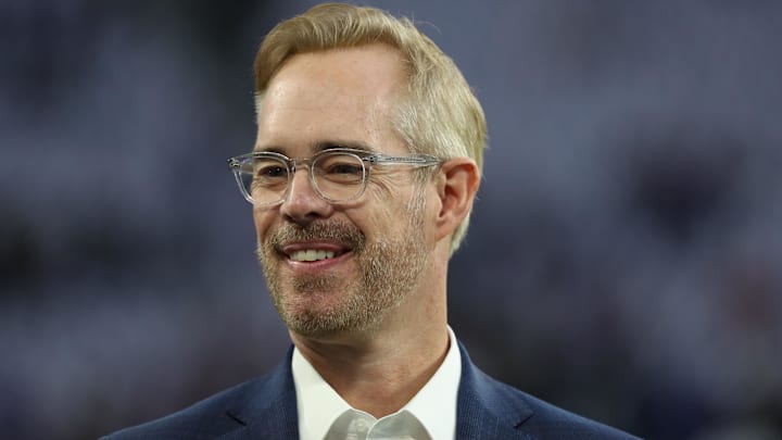 Joe Buck pictured before the NFC Divisional Playoff football game between the Minnesota Vikings and the New Orleans Saints at U.S. Bank Stadium in 2018.