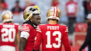 49ers quarterback Brock Purdy spoke on Brandon Aiyuk’s contract situation. 