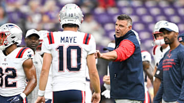 Mike Vrabel, Drake Maye, New England Patriots