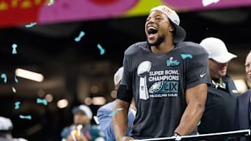 Philadelphia Eagles and former Penn State running back Saquon Barkley.