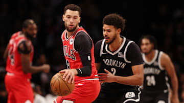 Zach LaVine, Chicago Bulls v Cameron Johnson, Brooklyn Nets