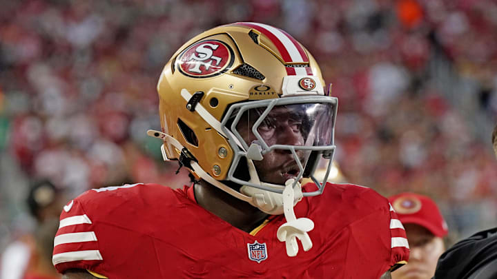 San Francisco 49ers offensive tackle Spencer Burford (74)