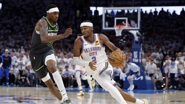 Oklahoma City Thunder guard Shai Gilgeous-Alexander is a solid prop target in Game 2. Oklahoma City Thunder guard Shai Gilgeous-Alexander is a solid prop target in Game 2.