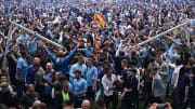 Man City fans were on the pitch on the last day of the 2021/22 season
