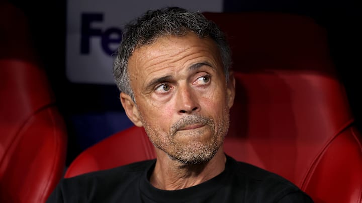 Luis Enrique, entraîneur du PSG. Luis Enrique, entraîneur du PSG.