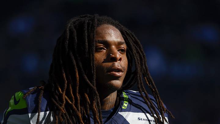 Seattle Seahawks wide receiver Laviska Shenault Jr. runs off the field