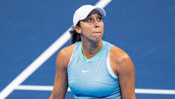 Madison Keys plays