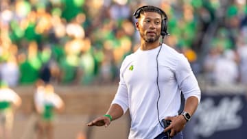 Notre Dame fell one spot in the latest CFP rankings. 