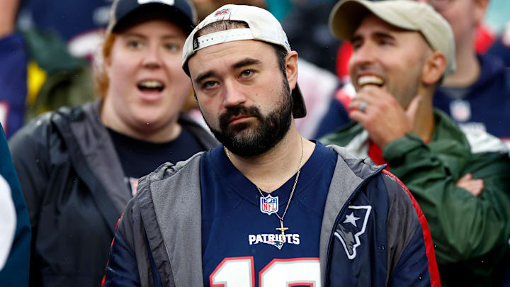 A sad New England Patriots fan.