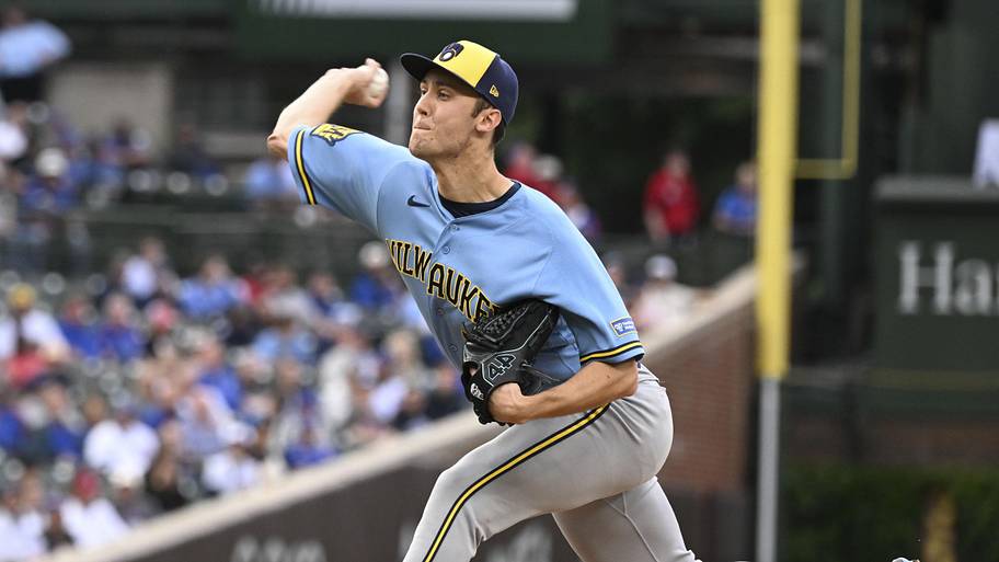 Milwaukee Brewers pitcher Jacob Misiorowski
