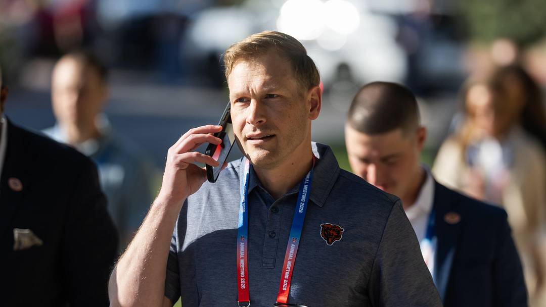 Mar 30, 2026; Phoenix, AZ, USA; Chicago Bears head coach Ben Johnson during the 2026 NFL Annual League Meeting at the Arizona Biltmore. Mandatory Credit: Mark J. Rebilas-Imagn Images