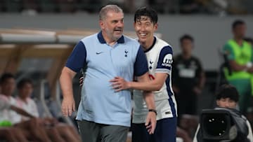 Son Heung-min (right) will remain at Tottenham until 2026