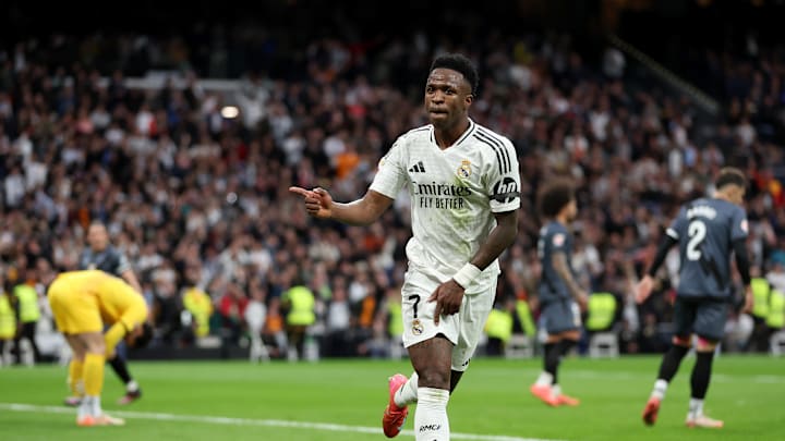 Vinícius scored one of the goals of La Liga's season against Rayo Vallecano.