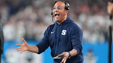 Penn State football head coach James Franklin