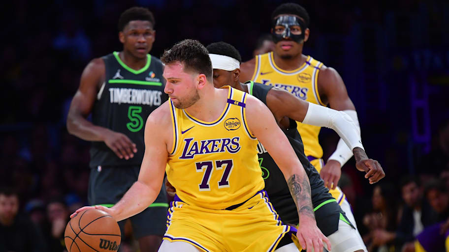 Los Angeles Lakers guard Luka Doncic has reportedly been working hard this summer.  | Gary A. Vasquez-Imagn Images