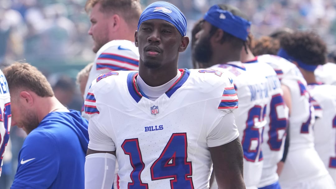 Buffalo Bills wide receiver Tyrell Shavers after the game against the New York Jets at MetLife Stadium.