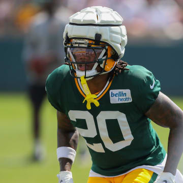 Green Bay Packers safety Javon Bullard at training camp on July 31.