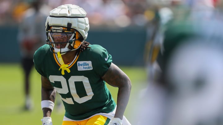 Green Bay Packers safety Javon Bullard at training camp on July 31.