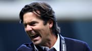 El entrenador Santiago Solari.