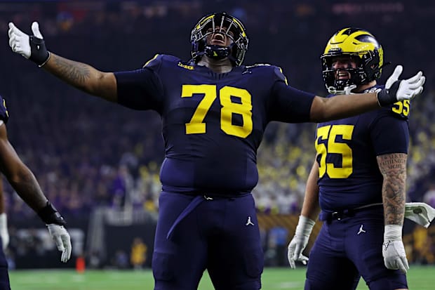 Michigan wore its maize-and-blue uniforms when it won the national championship last season.