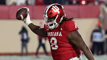 Indiana Hoosiers defensive tackle C.J. West (8)